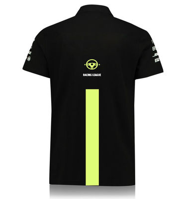 Breathable Racing Summer Polo Shirts with Custom Logo and Soft Elastane Material