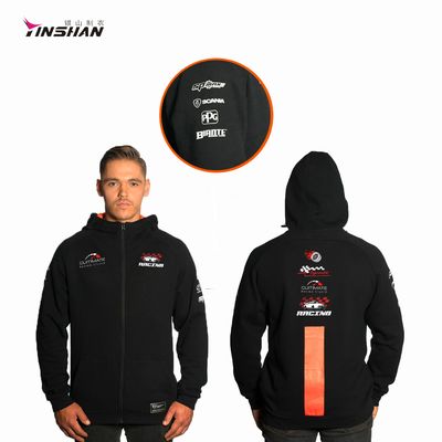 Custom Your Design Hooded Full Zipper Up Motocross Sport Racing Hoodies for Autumn