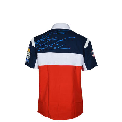 Knitting Custom Logo Polyester Cotton Sportswear Uniform Golf Polo Shirt With Printing