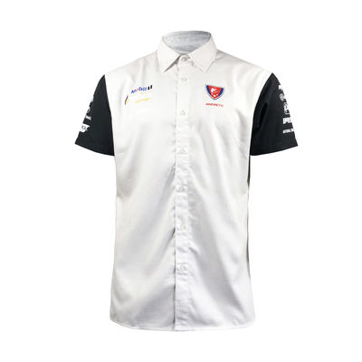 Custom Printed Blank Plain Polo Shirts for Men For Racing Team Cotton/Spandex Mesh