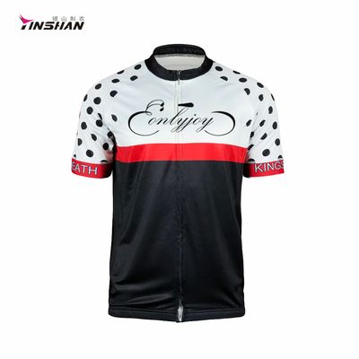 Breathable Men's Short Sleeve Teamwear Club Cycling Jersey with Custom Logo Printing