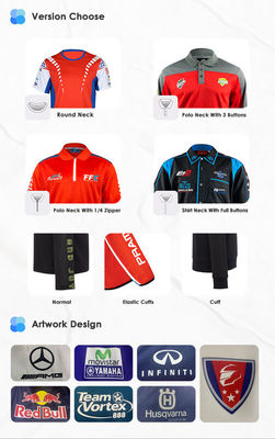 Sublimation Pit Crew Racing T Shirts Customized Logo F1 Polo Shirts for Teamwear