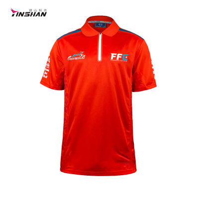 Motorcycle Auto Racing Sportswear Type Customized Polo Shirt With Personalised Artwork