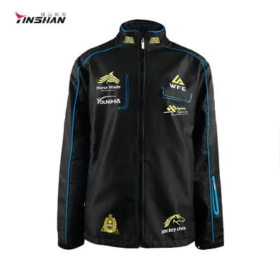 Poly/Cotton Softshell Racing Motorcycle Jacket for Equestrian Horse Racing Clothing