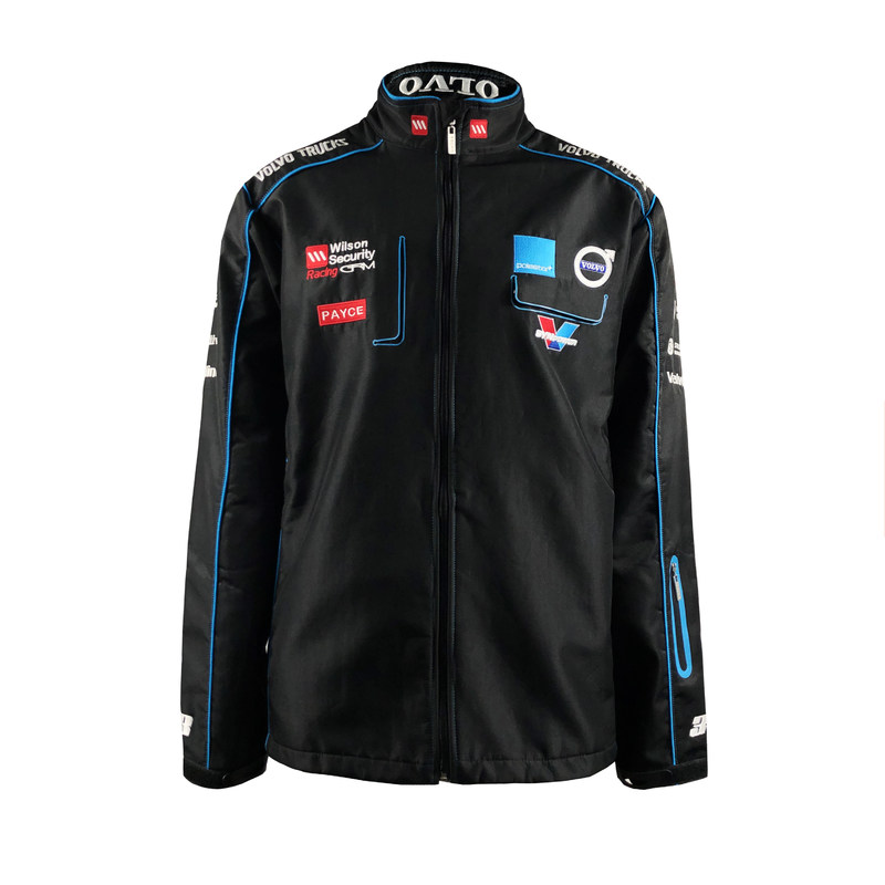 Unisex Adults Black Windproof Cotton Poly Sports Jacket with Looking Design and Guaranteed