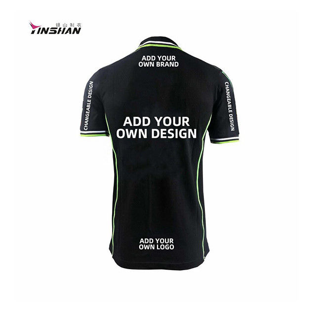 Customized Printing Methods Breathable Cotton Sublimation Racing Teamwear for Adults